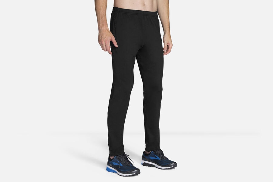 Brooks Men's Spartan Pant Bottoms Black ( DKOXR3475 )